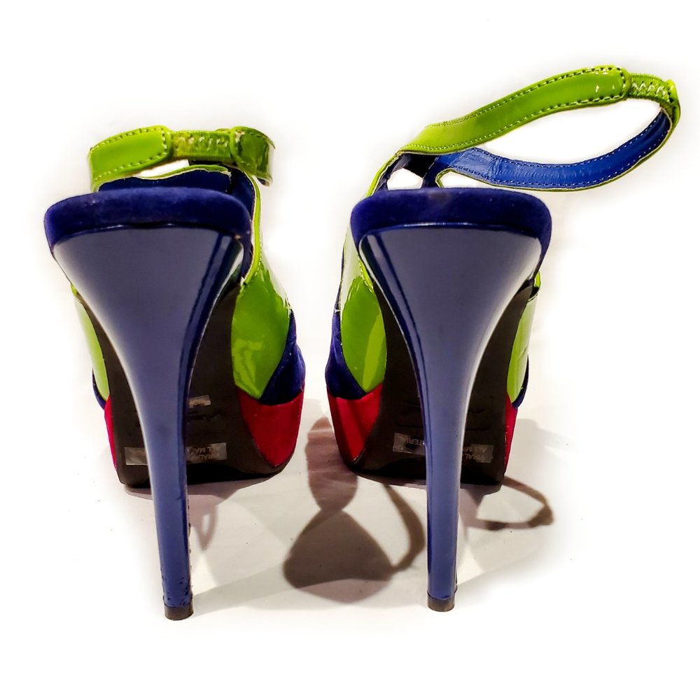 Anne Michelle Mix Colorful Heels - Picture 3 of 9